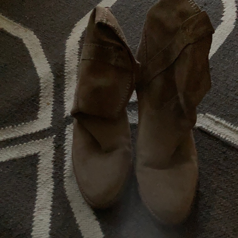 Suede ankle boots